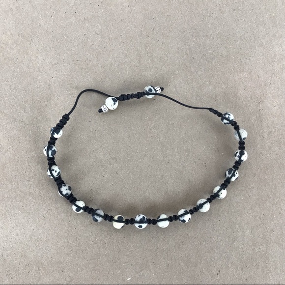 Handmade} Dalmatian Jasper w/ Silver Bracelet - Picture 4 of 4